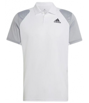 Футболка поло Adidas White Grey